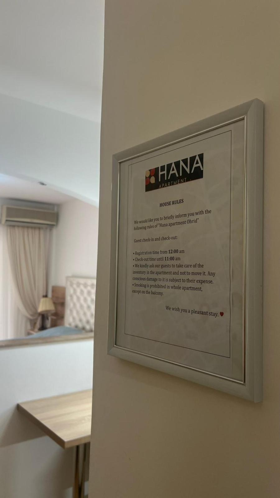 Hana Apartment Ohrid Buitenkant foto